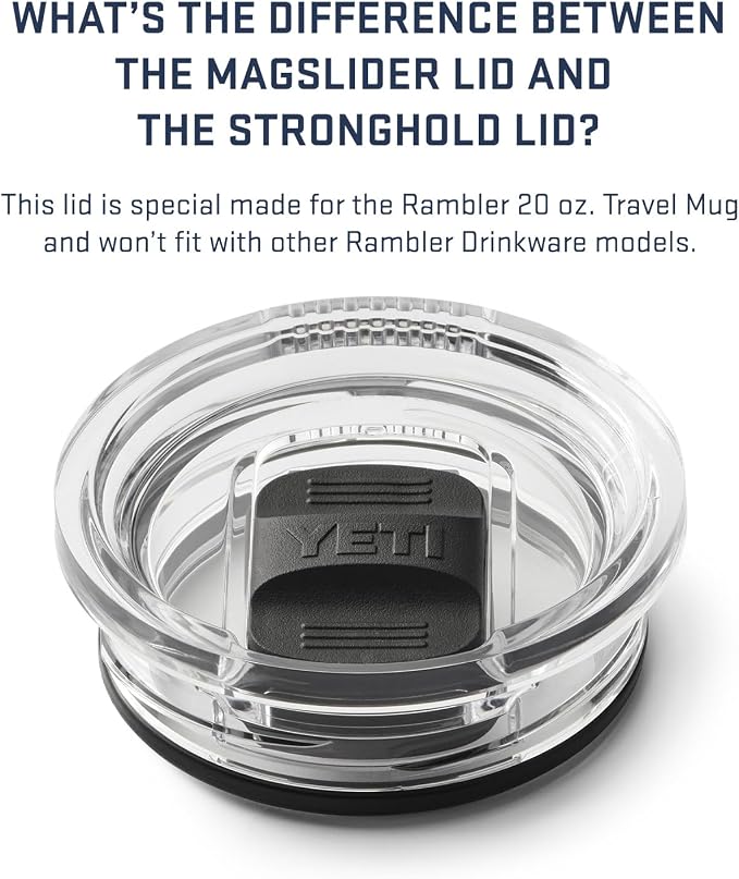 YETI Rambler 20 oz Travel Mug, Stainless Steel, Vacuum Insulated - Image 8