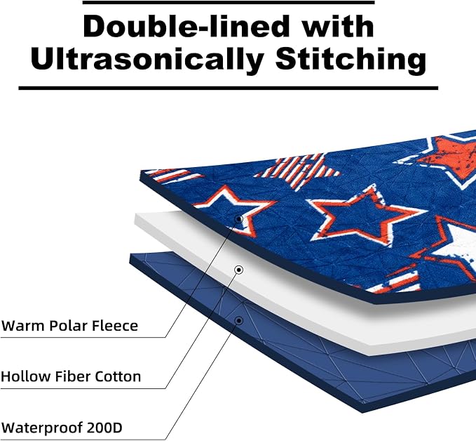 Outdoor Waterproof Blanket, Foldable Fleece Stadium Blanket - Image 5