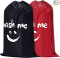 HOMEST 2 Pack XL Wash Me Travel Laundry Bag, Dirty Garments Organizer, Large by HOMEST