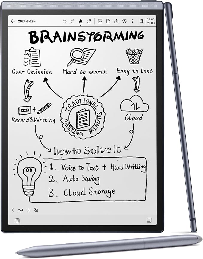 AINOTE Air 2 Bundle – 8.2" E Ink AI Note-taking Tablet by iFLYTEK