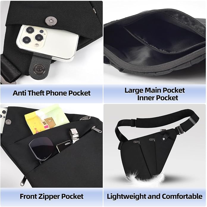 Anti Theft Crossbody Bag, Anti Theft Travel Bag - Image 6