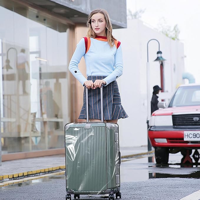 Clear PVC Luggage Cover, Waterproof Dustproof Anti-Scratch Suitcase Protector - Image 2