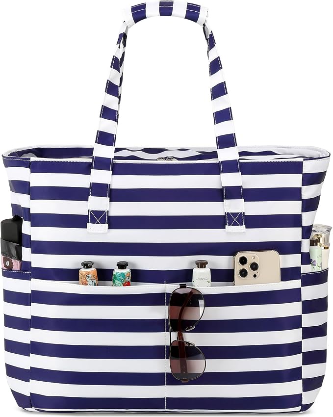 LEDAOU Beach Bag Waterproof Sandproof Women Tote Bag Pool Bag by LEDAOU