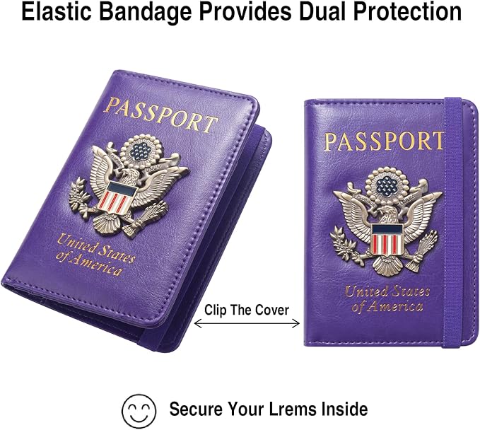 Passport Holder for Travel Passport Cover for Men Passport Wallet Case - Image 5