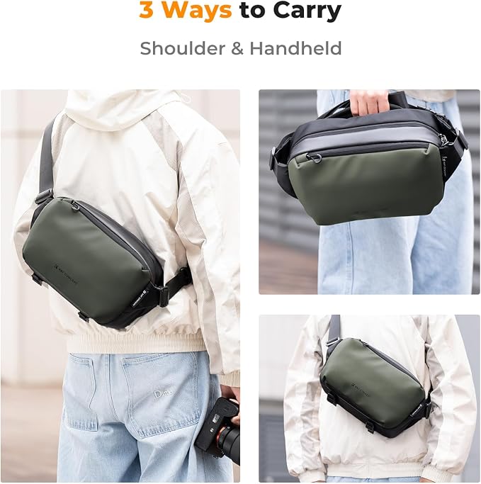 K&F Concept 2 in 1 Sling Bag Everyday Shoulder Bag & Multifunction Photography - Image 7