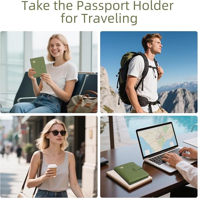 ZOPPEN Passport Holder for Travel, Passport Wallet Case, Rfid Travel Wallet - Image 6