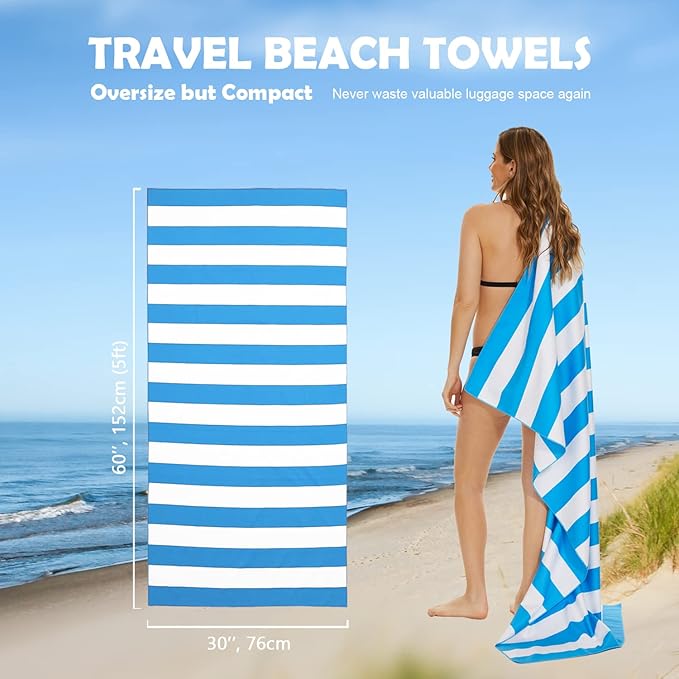 Your Choice Microfiber Quick Dry Sand-Free Beach Towel - Image 6