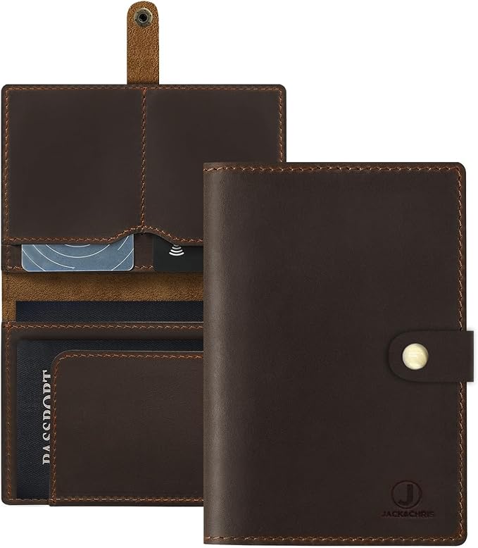 Jack&Chris Genuine Leather Passport Holder by JackChris