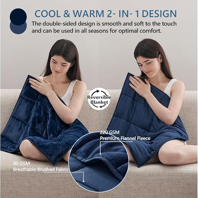 L'AGRATY Weighted Lap Pad 5lb: Small Weighted Blanket - Image 3