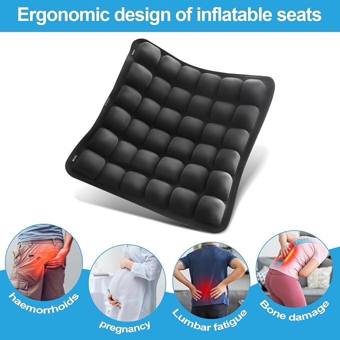 Travel Seat Cushion for Airplane – Inflatable 3D Air Cell Seat Cushions - Image 7