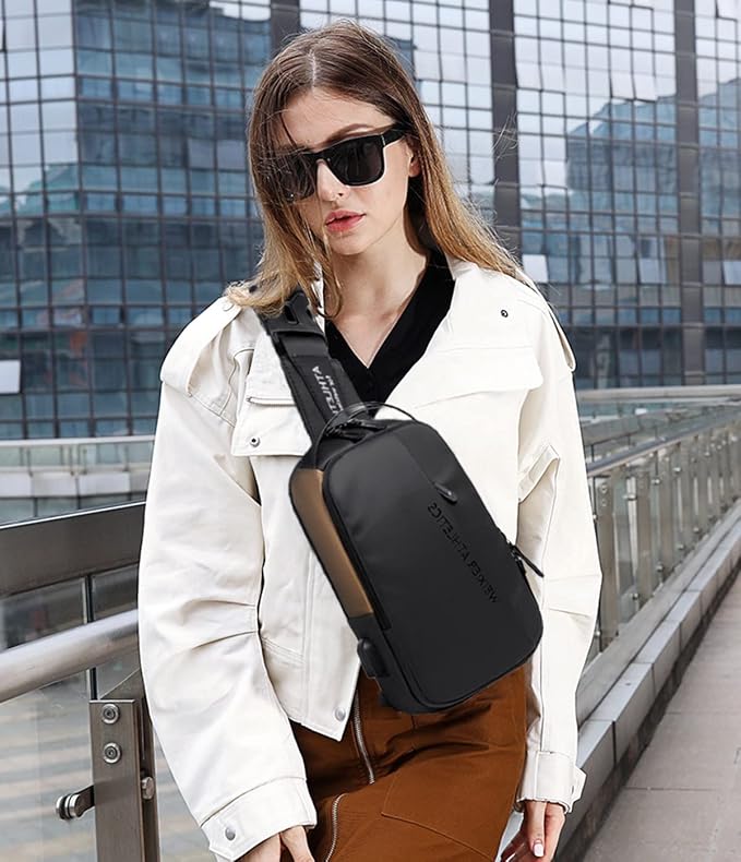 Waterproof Sling Bags Mens Shoulder Crossbody Backpack - Image 3