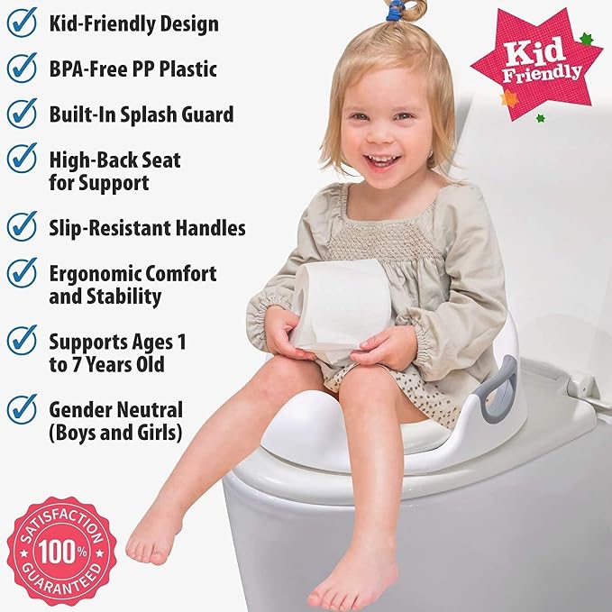 Potty Training Seat for Boys Girls Kids Toddlers Toilet Training Seat Potty - Image 2