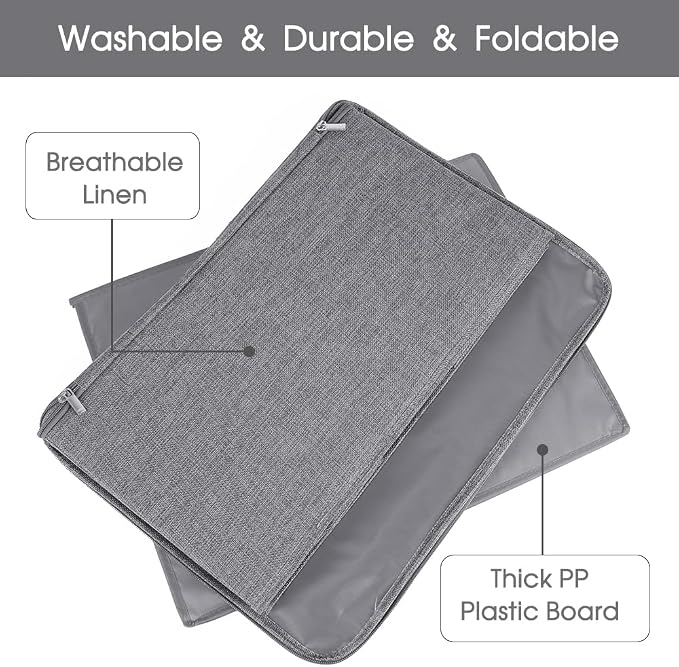 ANMINY 2PCS Storage Bins with Zipper Lids 51.9 Qt Lidded Fabric Storage Boxes - Image 4