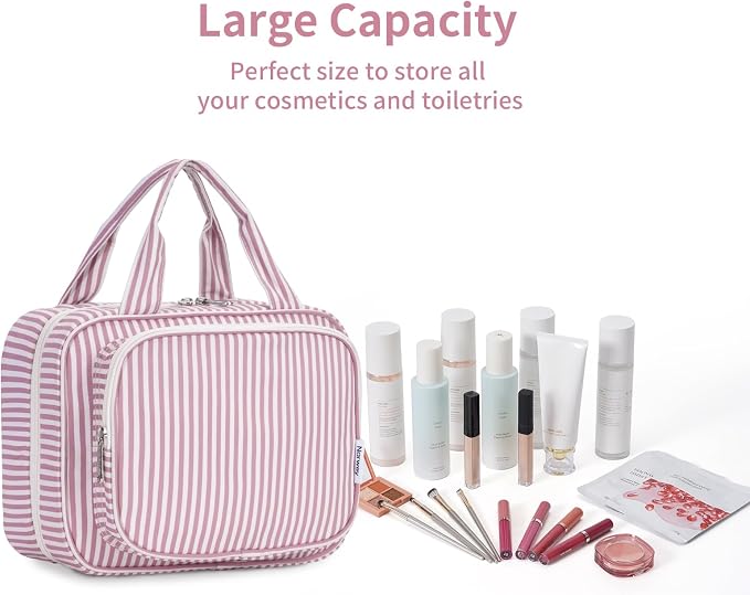 Narwey Striped Hanging Toiletry Bag - Image 7