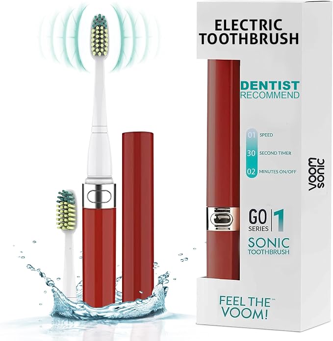 Voom Sonic Go 1 Series Travel Electric Toothbrush Travel Toothbrushes by VoomSonic