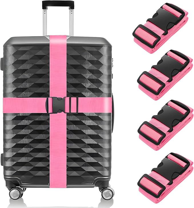 BILIONE Luggage Straps, TSA Approved Add a Bag Premium Accessory by BILIONE