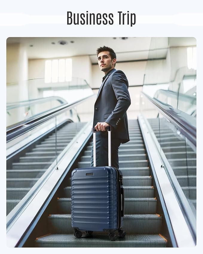 LIGHT FLIGHT Carry On Luggage 22x14x9 Airline Approved, Carry On Suitcases - Image 9