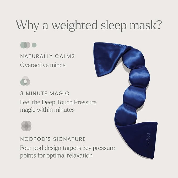 Nodpod Gentle Pressure Silk Sleep Mask | Patented Light Blocking Design - Image 3