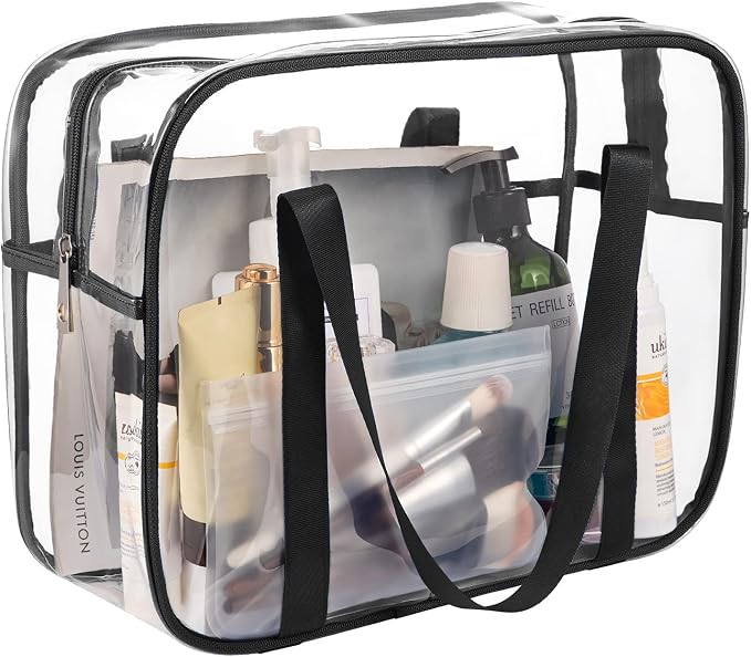 Clear Toiletry Bag Thick Transparent Cosmetic Bag Waterproof Makeup Artist - Image 3