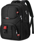 Black Backpack for Men, School Backpack for Boys Teens, Backpacks for School by BAGEIRA