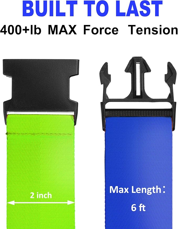 Luggage Straps for Suitcases TSA Approved Travel Belt 8 Pack by Chelmon - Image 2