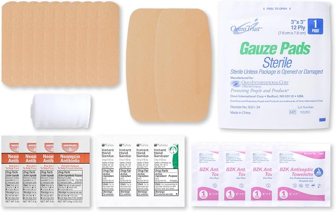 MFASCO Personal Cuts & Scrapes -First Aid Kit Disposable - Image 3