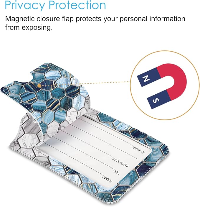 Fintie Luggage Tags, Privacy Cover ID Label - Image 2