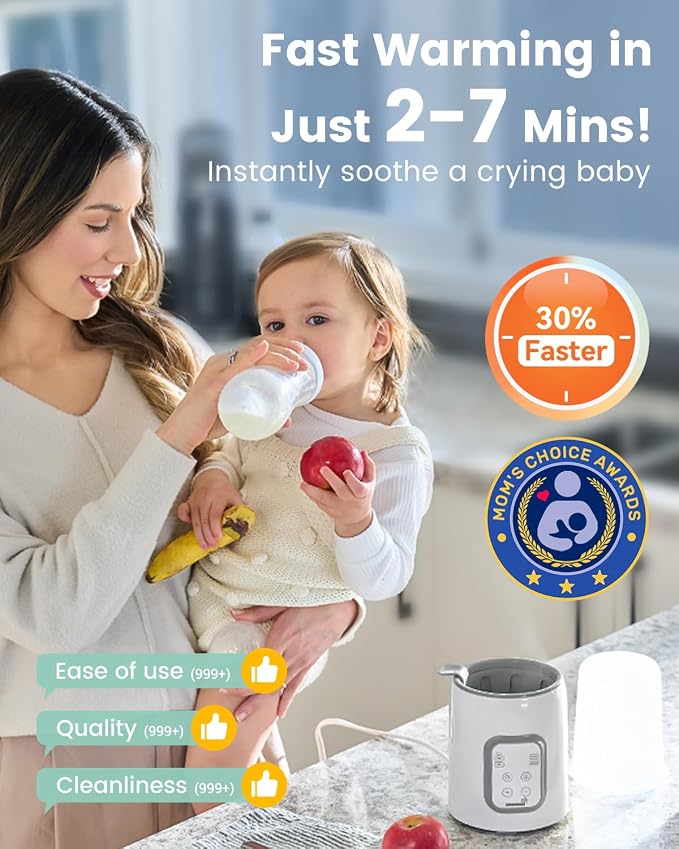 Bottle Warmer, GROWNSY 8-in-1 Fast Baby Milk Warmer - Image 2