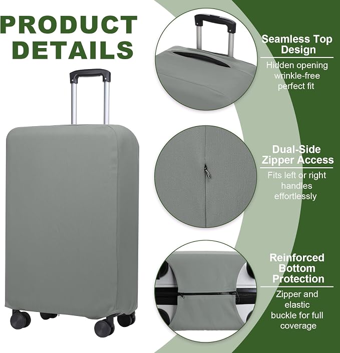 PATIKIL Luggage Cover, Suitcases Covers Elastic Carry on Cover Protector - Image 3
