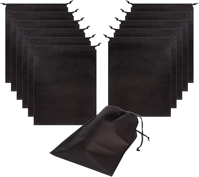 12 Pack Shoe Bags for Travel Non-Woven by DIOMMELL
