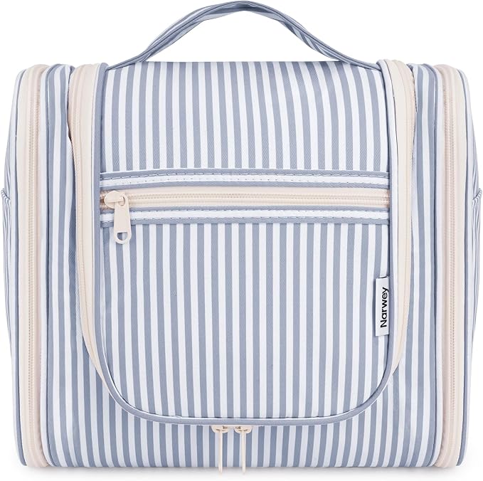 Narwey Striped Hanging Travel Toiletry Bag by Narwey
