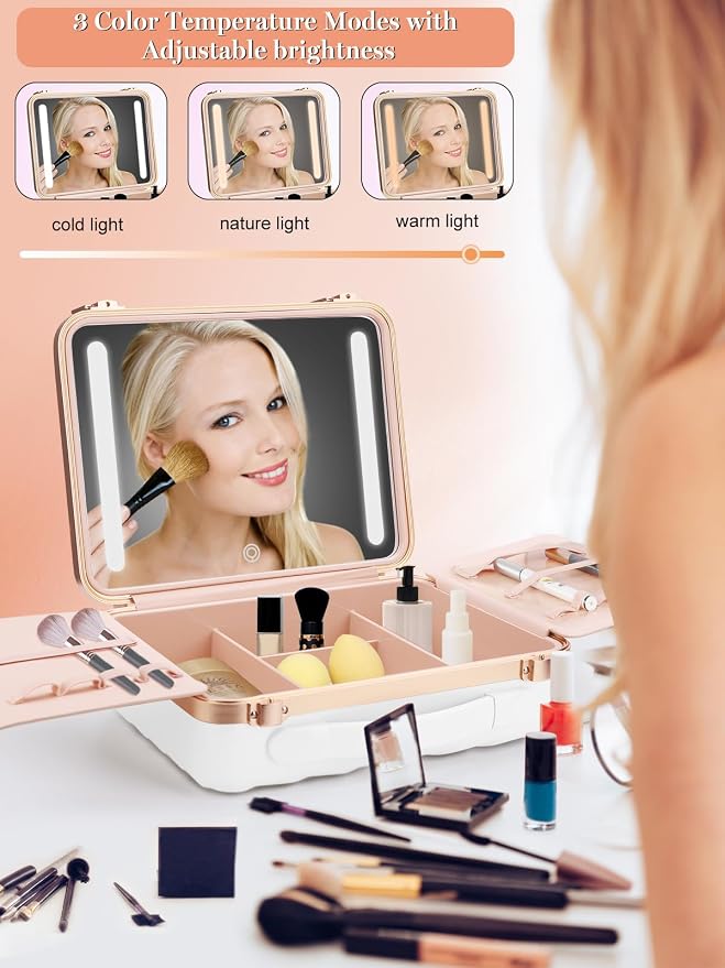 Kalolary Travel Makeup Train Cases - Image 2