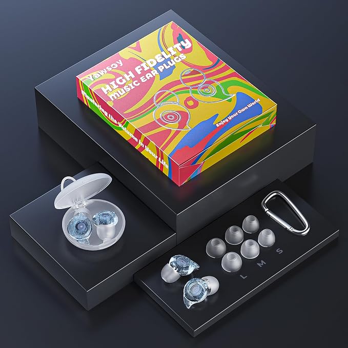 Ear Plugs for Concerts, 2 Pairs High Fidelity Ear Plugs Noise Reduction - Image 9