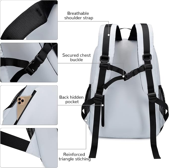 Lohol Fashion Backpack with Anti Theft Pocket, Water Resistant Travel Daypack - Image 5