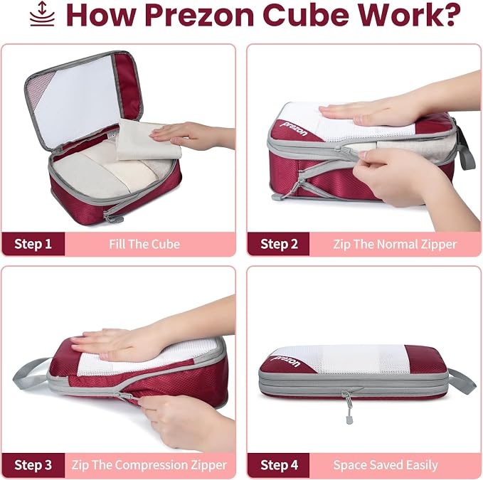 8 Set/6 Set/4 Set Compression Packing Cubes - Image 6