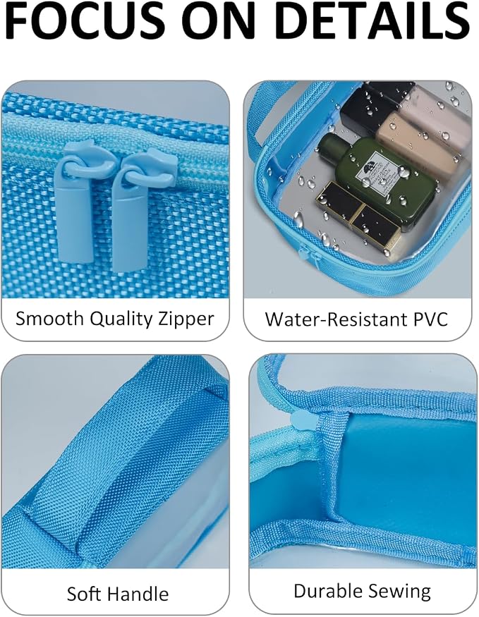 Moyad TSA Approved Clear Toiletry Bag, 3 Pack Quart Size 3-1-1 Liquids Pouch - Image 3