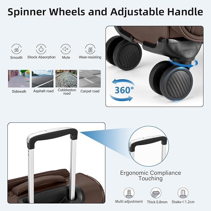 16 Inch Underseat Carry On Luggage - Image 6