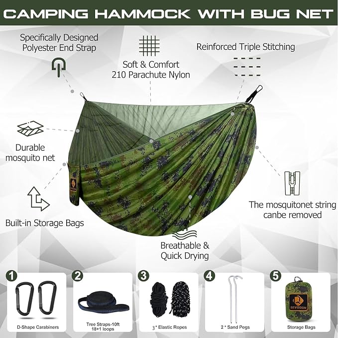 Camping Hammock, Portable Hammocks - Image 2