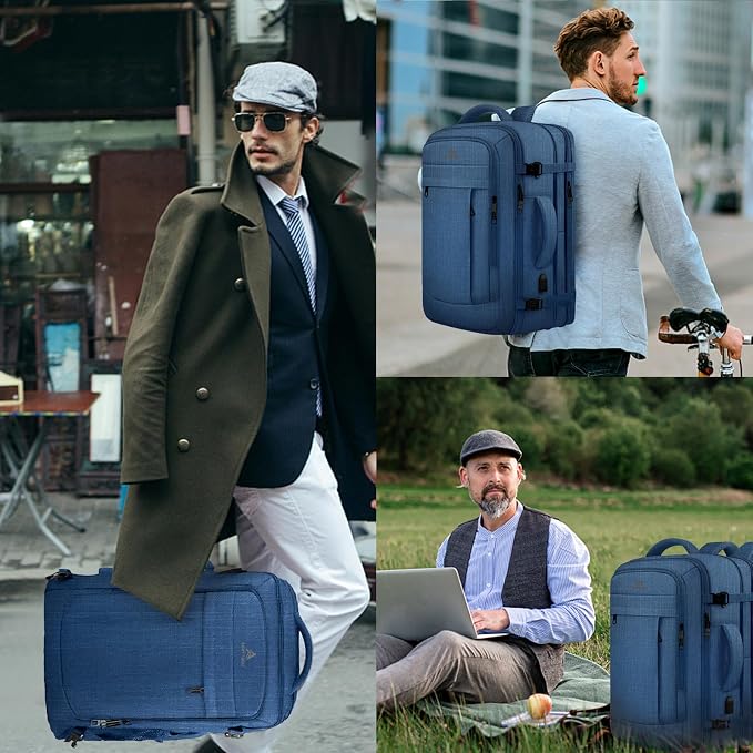 60L Big Capacity Carry On Laptop Backpack Large Travel Backpack - Image 9