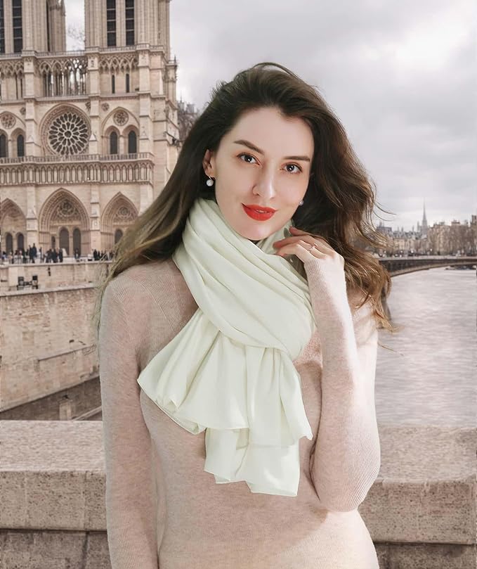 VENVSBEE Shawl Wraps for Women, Travel Scarf Soft Blanket Wrap Pashmina Travel - Image 3