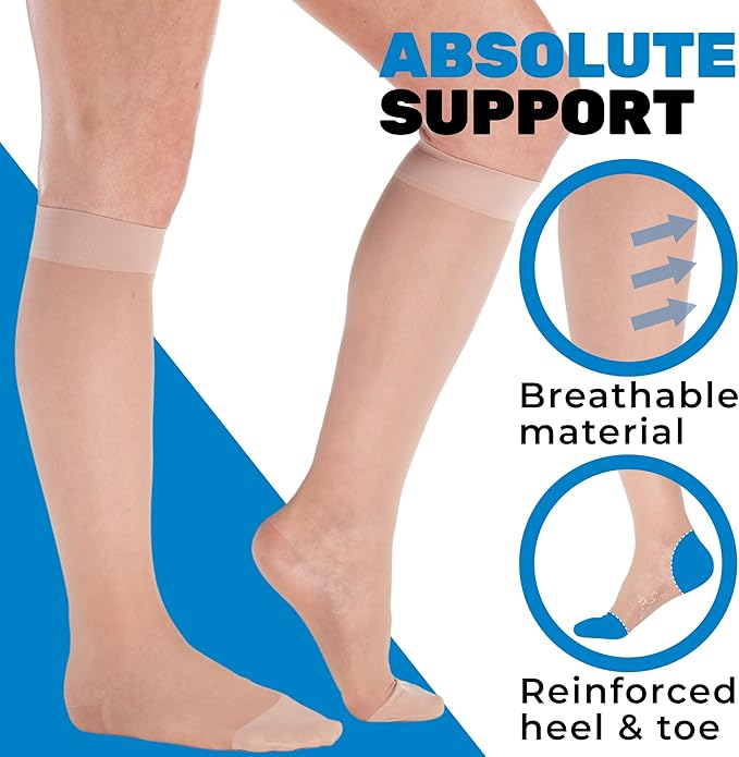 Wide Calves Sheer Compression Socks - Image 4