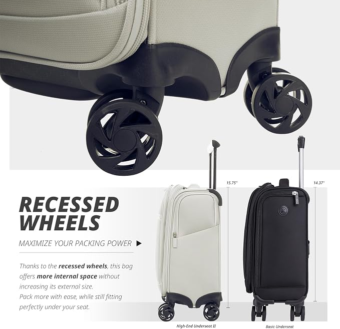 Verage Underseat Carry On Luggage - Image 7