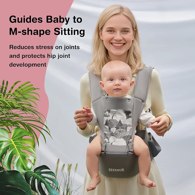 Baby Carrier, 6-in-1 Ergonomic Baby Carrier Newborn to Toddler, - Image 4