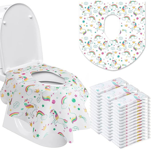 50 Packs Disposable Toilet Seat Covers Extra Large Individually Wrapped by Reginary