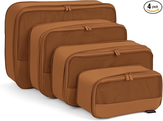 4 Piece Compression Packing Cubes by SOARSAIL