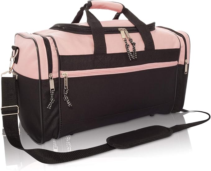 DALIX 17" Blank Duffle Bag Duffel Bag Travel Size Sports Durable Gym Bag by Dalix