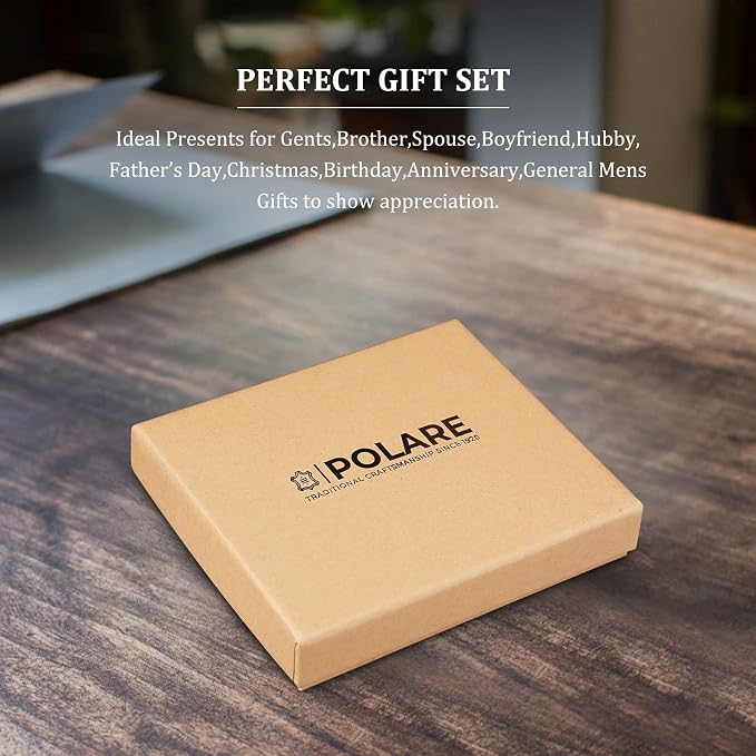 Polare Luxury RFID Blocking Leather Passport Holder Travel Wallet - Image 7
