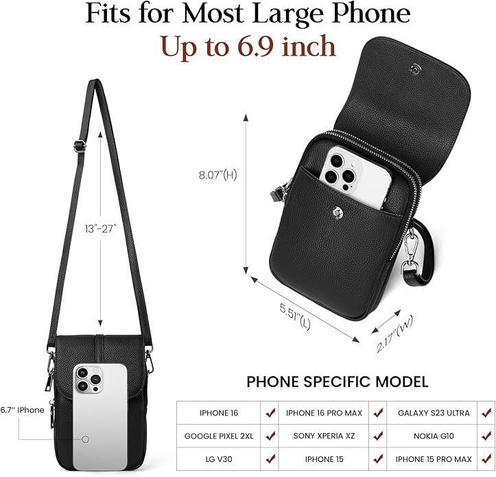 befen Genuine Leather Small Crossbody Bags - Image 5