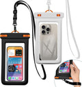 IPX8 Floating Waterproof Phone Case 2-Pack, 7.2 Inch Waterproof Phone Pouch by Welcometothesun