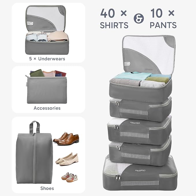 ALL INCLUDED 10 Set Durable Packing Cubes - Image 4